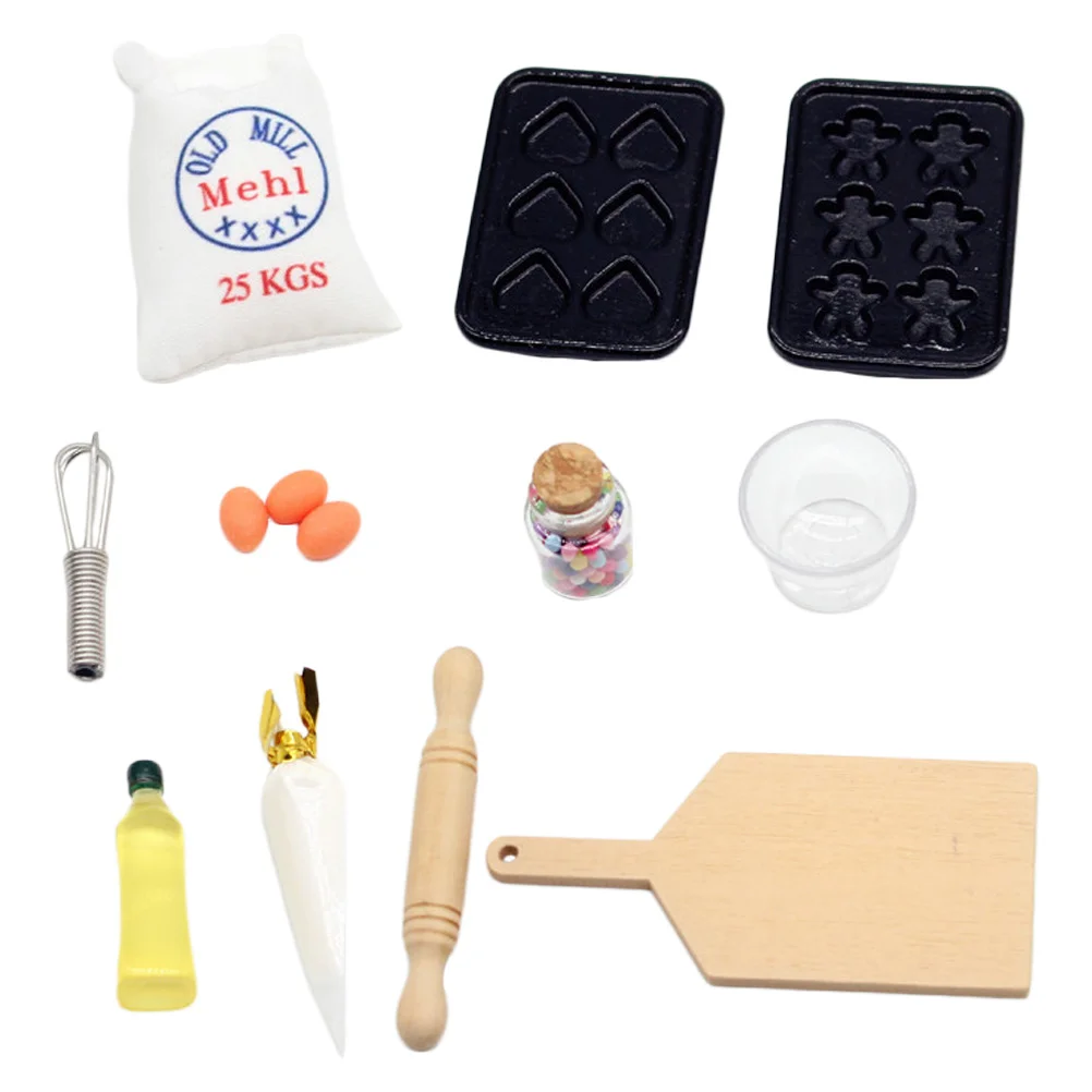 

Dollhouse Model Simulation Baking Models Tiny Kitchen Utensils Accessories Children Toy Tools Food Play Micro Scene