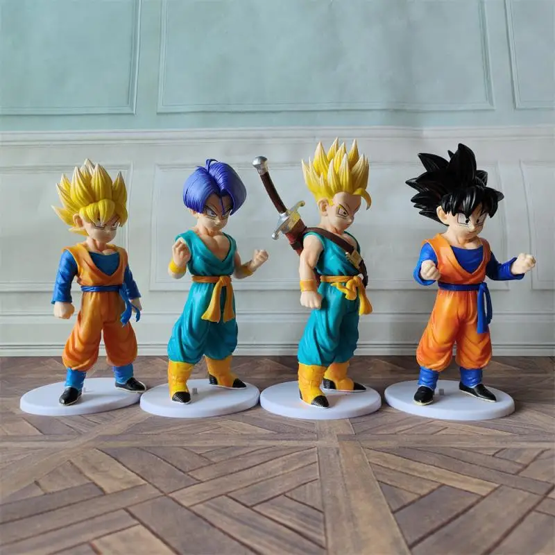 Figuras de acción de Dragon Ball Goku, muñecos Kawaii de dibujos animados  japoneses de gran tamaño, Super Saiyan, decoración para decorar, juguetes,  regalos| | - AliExpress