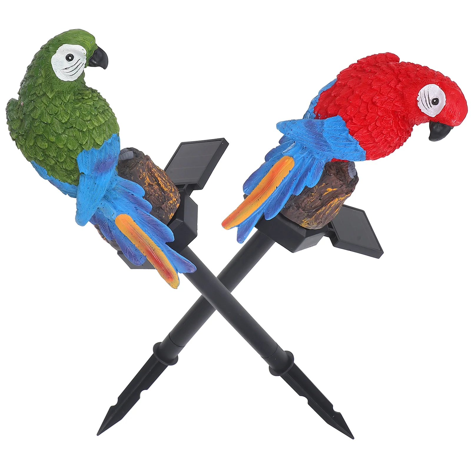 

2 Pcs Garden Decoration Solar Parrot Light Led Outdoor Garden Lights Decoration Bird Lantern Stake Lawn Lamp Decorative