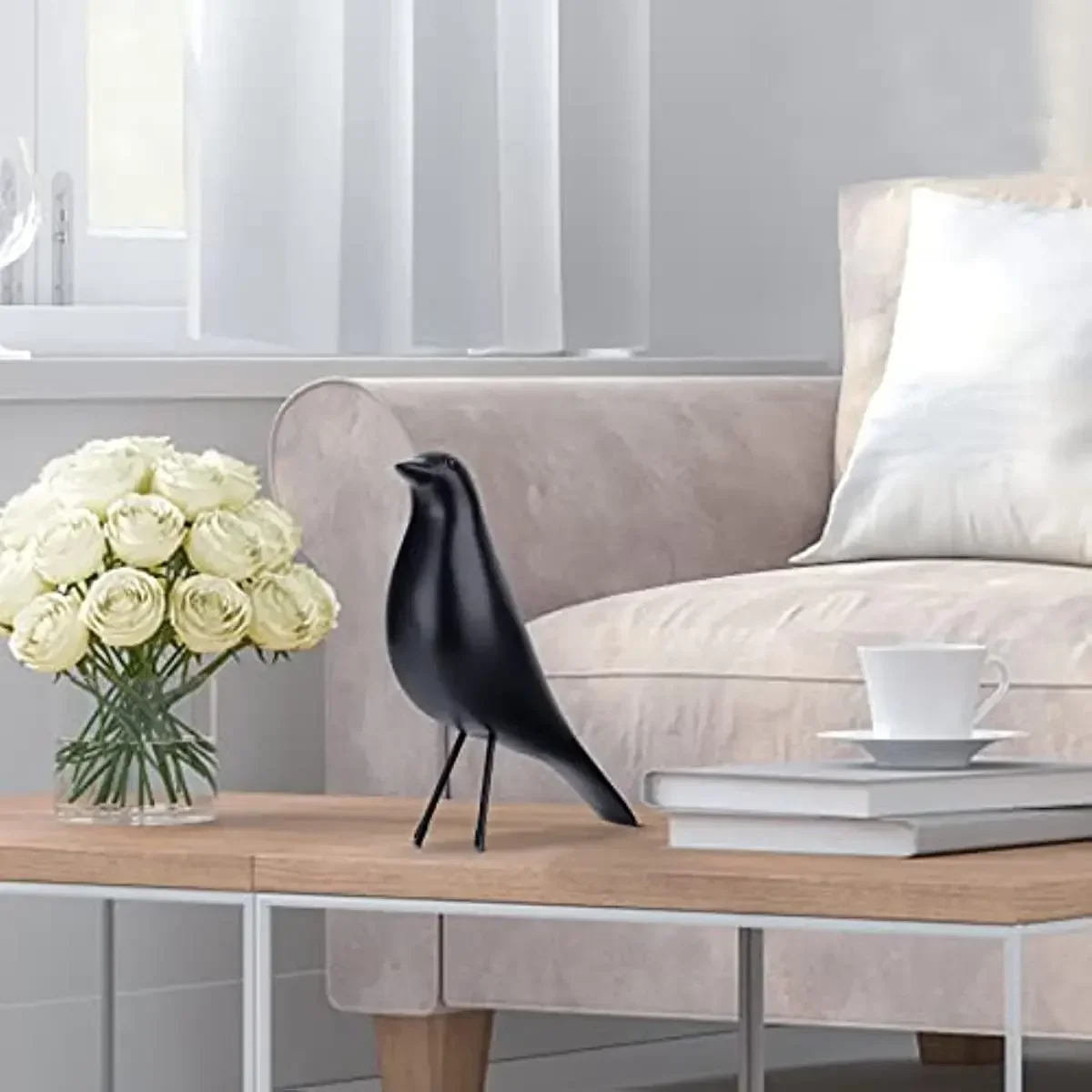 Bird Figurine Resin Bird Statue Sculpture Modern Minimalist Bird Decorative Ornaments for Living Room Bedroom Office Decor - Image 5
