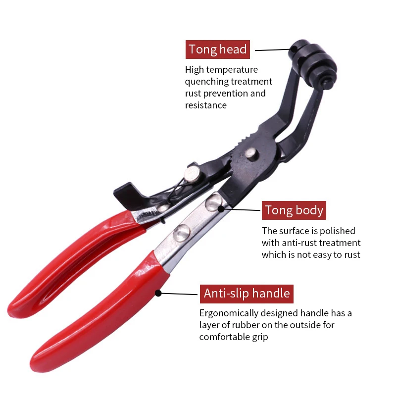 

Hose Clamp Pliers Car Water Pipe Removal Tool for Fuel Coolant Hose Pipe Clips Thicker Handle Enhance Strength Comfort