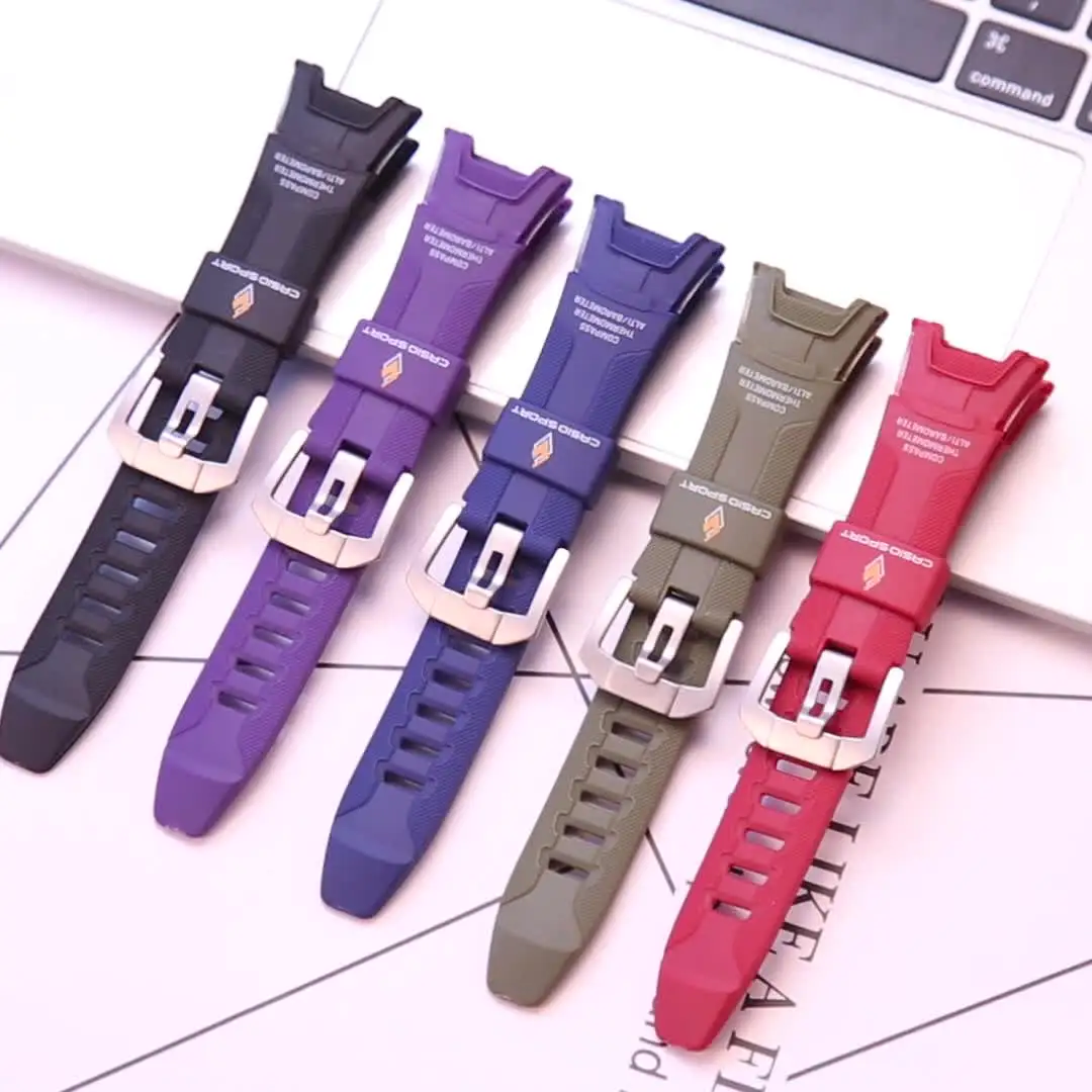 Hars Horlogeband Compatibel met Casio PRG-600 PRW6600 PRG-650Y Heren Rubber Sport Waterdichte Band Vervanging Voor Pro Trek GA2000 Armband Horloge Accessoires