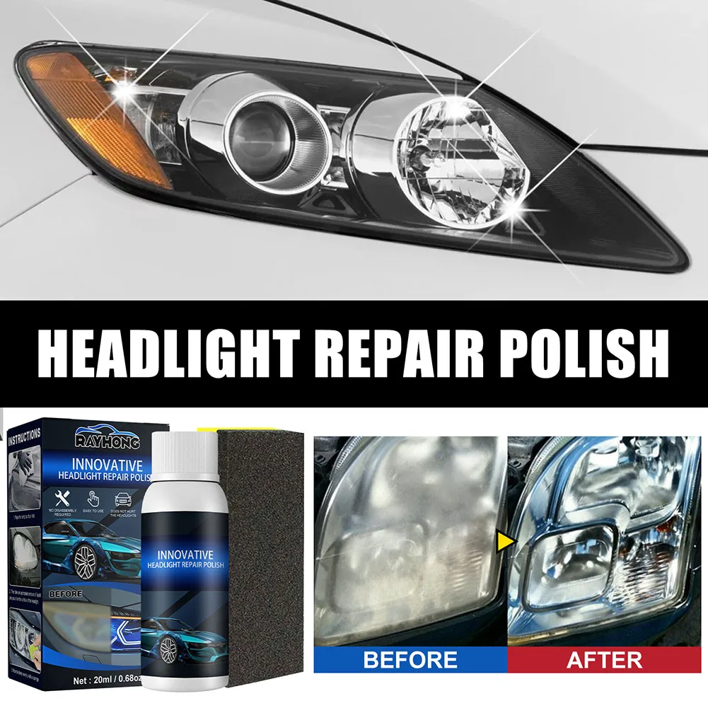 Car Headlight Repair Fluid Scratch Remove Refurbishment Coating Oxidation Repair Polishing Car Light Agent