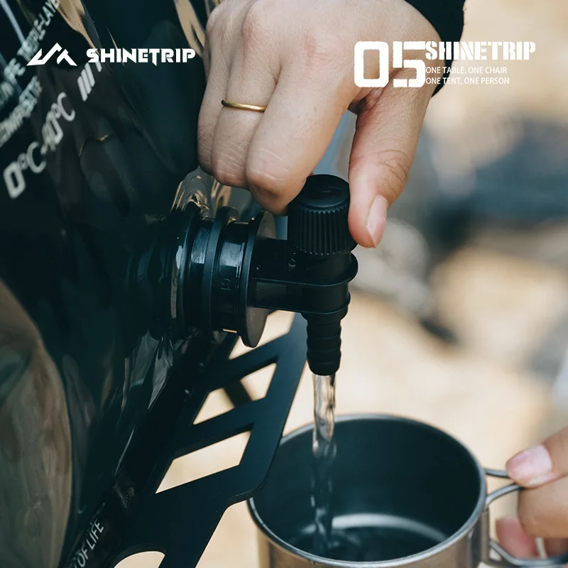 2PCS 야외 캠핑 물 저장 가방 ShineTrip 8L 용량 피크닉 하이킹 여행 휴대용 접이식 식품 등급 물 가방