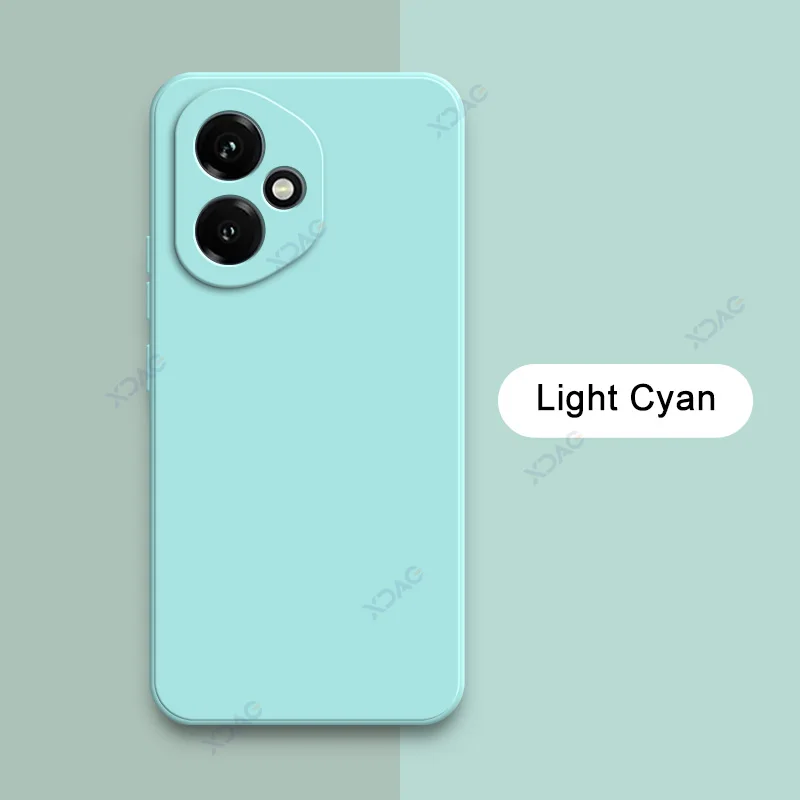Luxury Candy Cellphone Cases with Lens Protection - Soft Square Liquid Silicone Armor