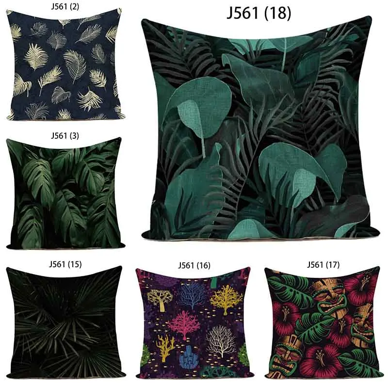 

Home Decor Cushion Cover Abstract Creative Botanical Art Print Office Sofa Pillow Cover