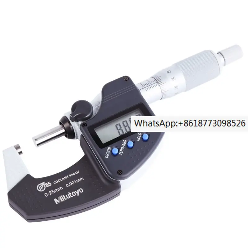 

Japan made IP65 Digital Outside Micrometers，Range 0-25/25-50/50-75/75-100mm 0.001mm,293-240-30 293-241-30 293-242-30 293-243-30