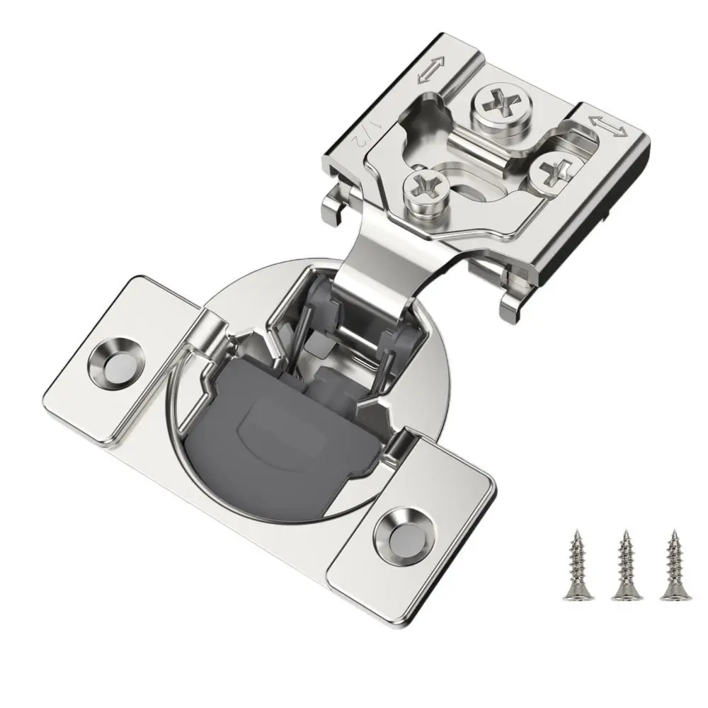 Concealed Nickel Plated Kitchen Soft Close Cabinet Hinges Cabinet Hardware 1/2 inch Overlay