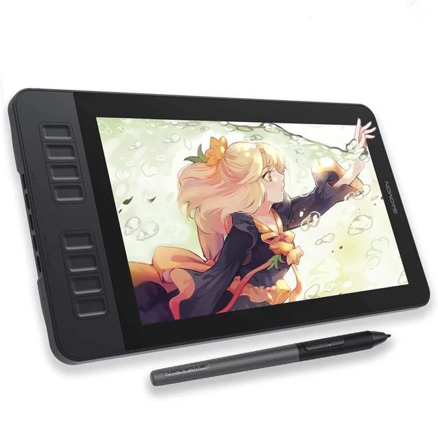 GAOMON PD1161 Drawing Tablet with Screen, Digital Art Tablet with Battery-Free Stylus 11.6-inch Tilt 8 Shortcut Keys