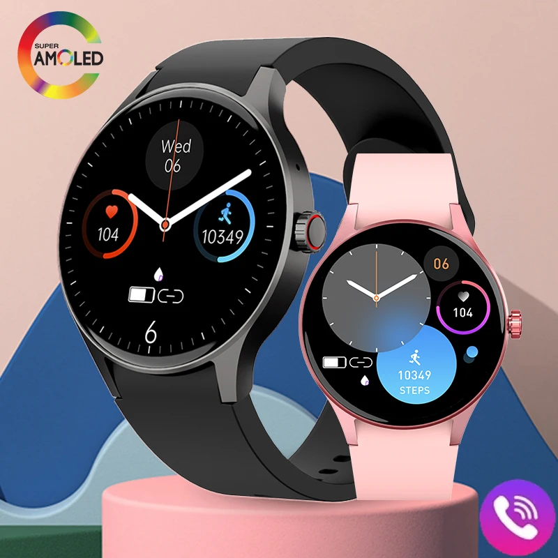 Fashion Amoled Smart Watch Women Bluetooth Call Watch Smart Blood Sugar Ciclo Femminile Salute Smartwatch Orologi Sportivi Impermeabili