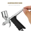 Gravity-Feed Dual-Action Pistol Grip Airbrush Trigger-type Fan Spray Air Brush 0.3mm/0.5mm 15CC Fluids Cups For Car Model DIY 4