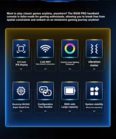 جهاز ألعاب محمول RG56 Pro بشاشة HD مقاس 5.5 بوصة، مع عصا تحكم مزدوجة، نظام Emuelec مفتوح المصدر، وحدة تحكم ألعاب أركيد لاسلكية 4