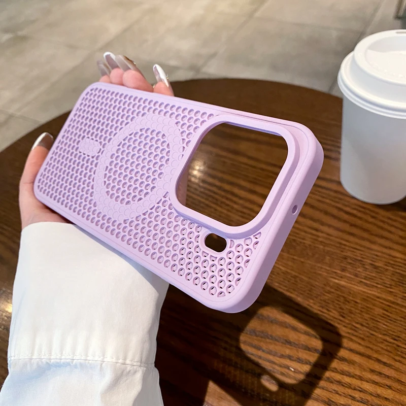 Magnetic Honeycomb Heat Dissipation Cooling Phone Case