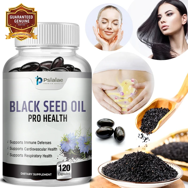 Black Seed Oil Capsules Supports Immune Defense, Cardiovascular