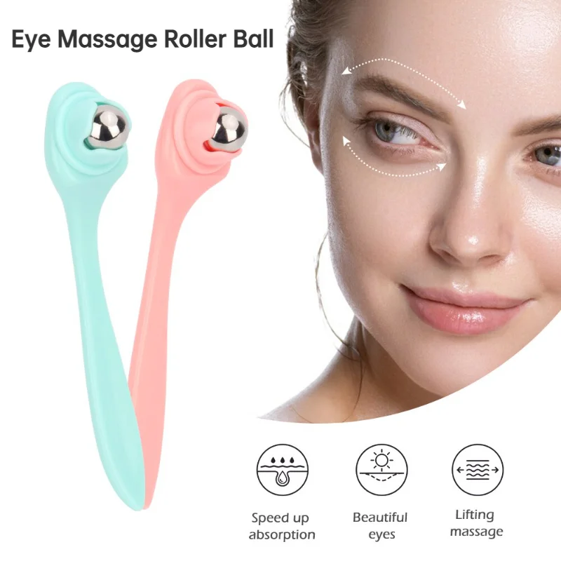 Eye Massage Roller Ball Face Eye Lifting Dark Circles Removal Beauty Massager Anti Aging Wrinkle Facial Eyes Care Roller Stick pumice cleaning stick seat toilet stain removal bathroom scar yellow scale powerful pumice stone brush household accessories