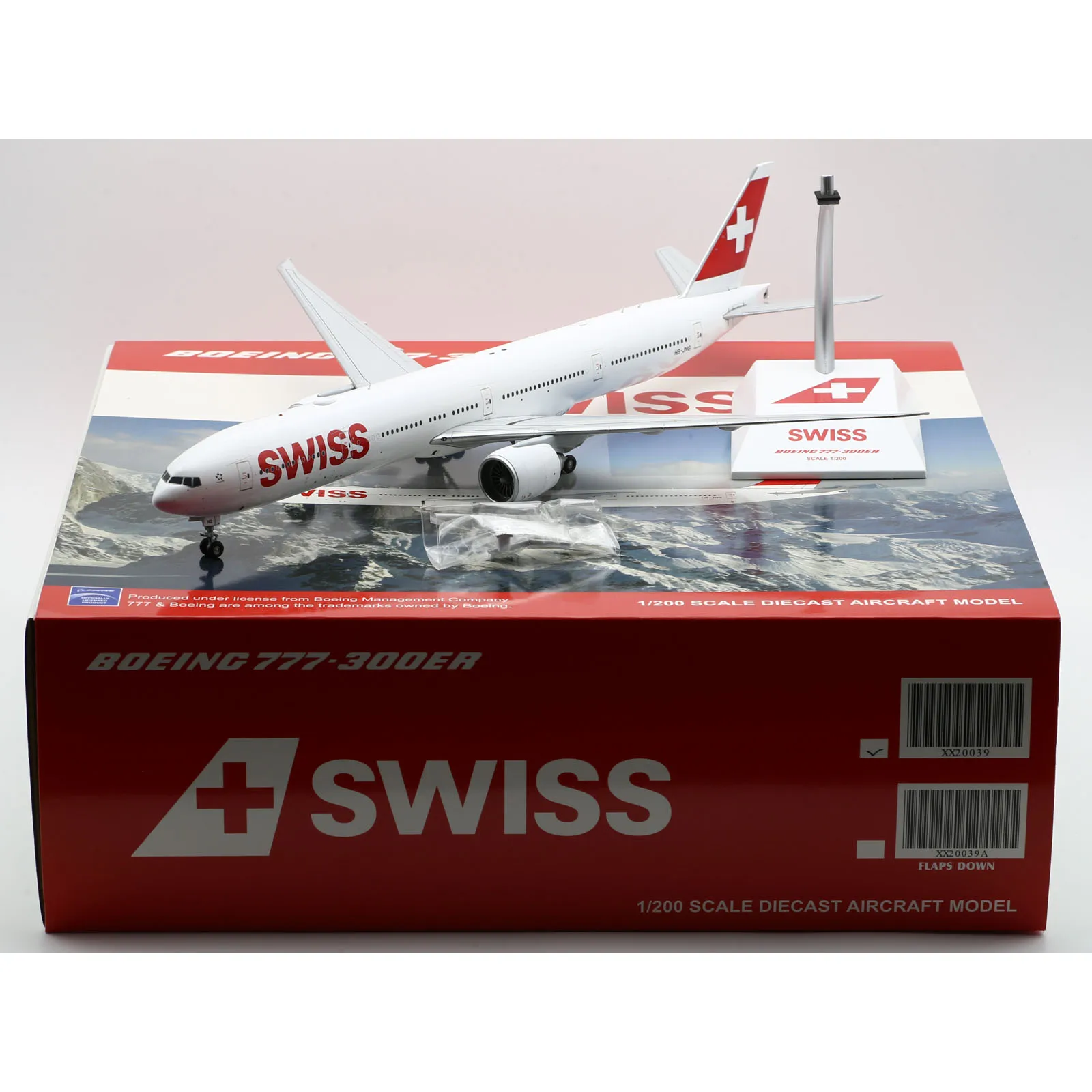 

XX20039 Alloy Collectible Plane Gift JC Wings 1:200 Swiss Airlines StarAlliance Boeing B777-300ER Diecast Aircraft Model HB-JNG