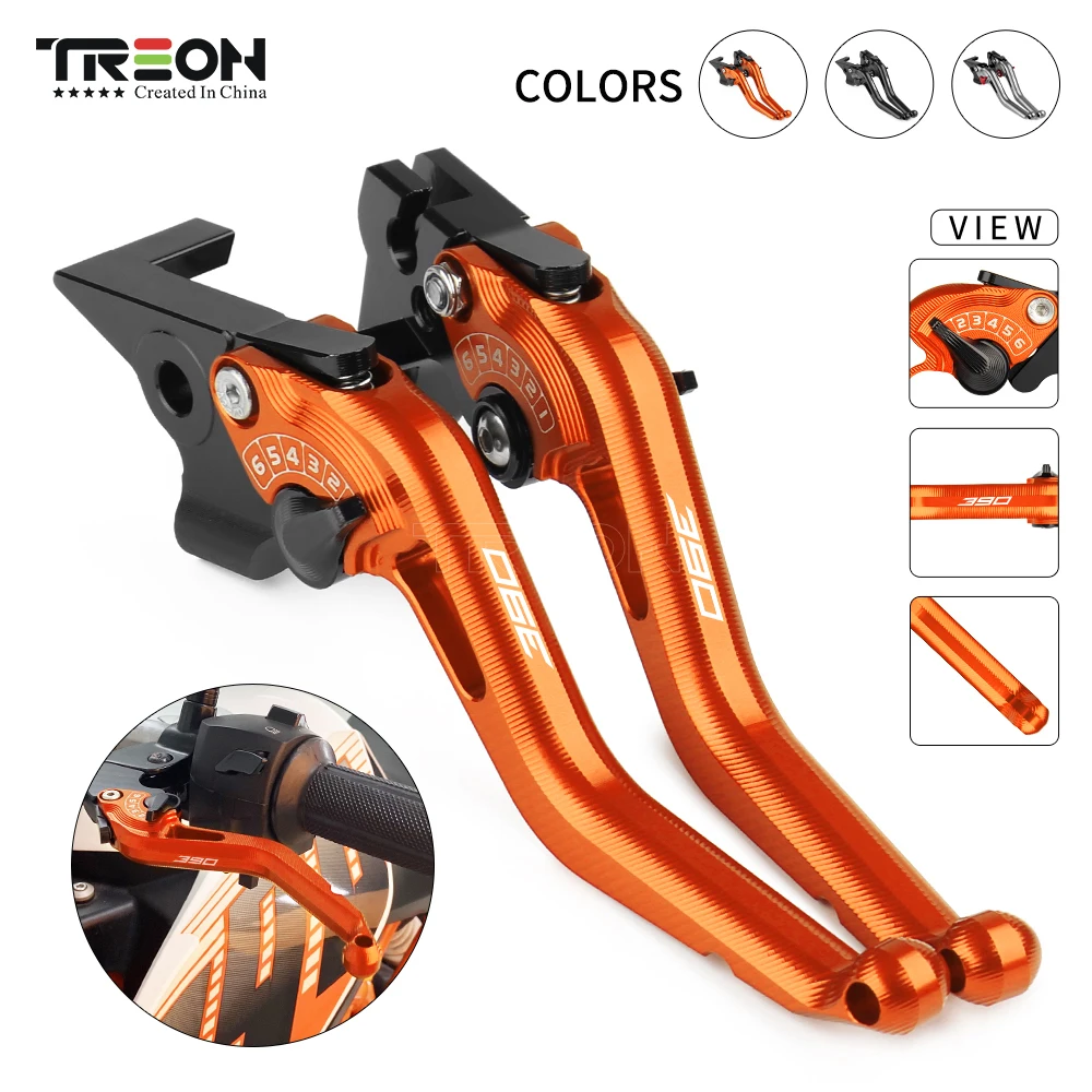 2024 CNC 알루미늄 브레이크 클러치 레버, KTM 390 어드벤처 2019 2020 2021 2022 2023 390 Adv 오토바이
