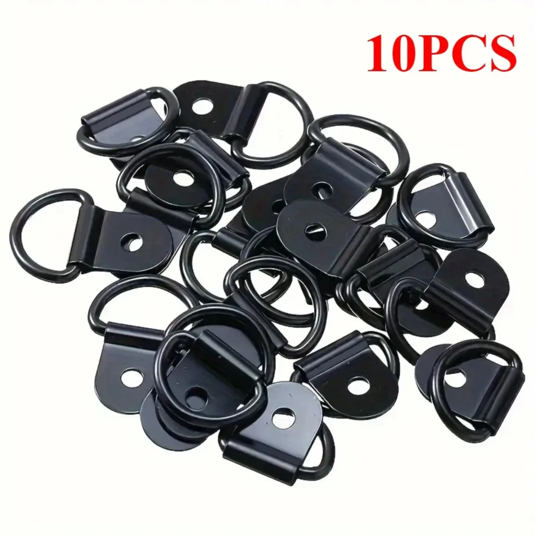 Tie Down Anchors 10Pcs D Rings Ring Pull Hook Stainless Steel Lashing Ring Load Fit for Car Boat Cargo Trailer Vehicles RV Van