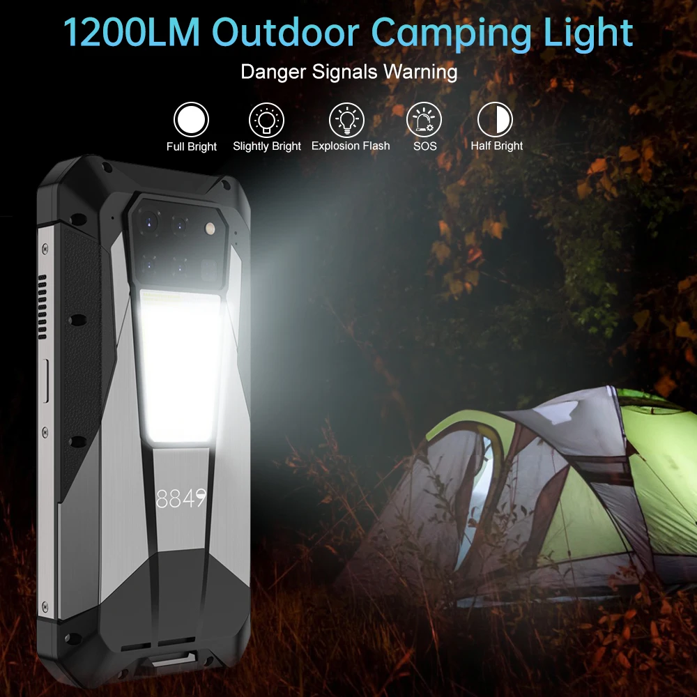 8849 Tank 3 Pro Unihertz 32GB/36GB RAM+512GB ROM 100 Lumens 120Hz Projector 23800mAh 200MP Camera NFC 5G Global Version 5