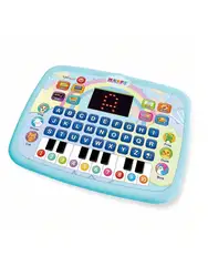 Children's Interactive Learning Tablet - Educational Toy for Alphabet, Numbers, Music, and Math Skills Development (Blue)