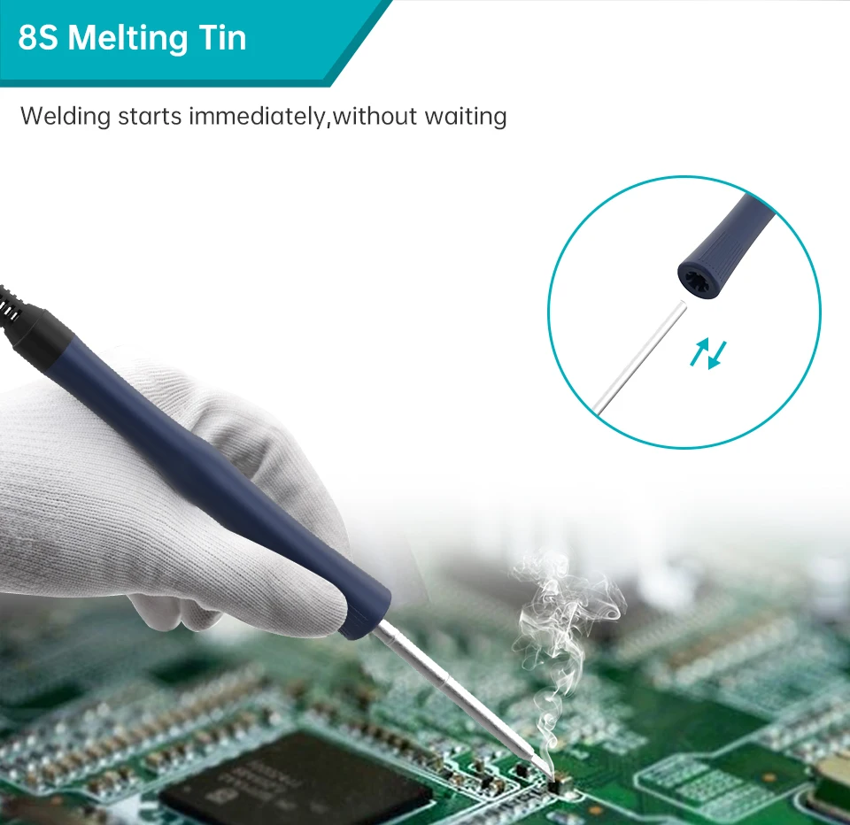 Bakon Portable Soldereing Station T12 C210 Digital Solder Welding Station IDY Mobile Phone Repair Tools Kits BK950C BK950D soldering tool soldering station welding tool