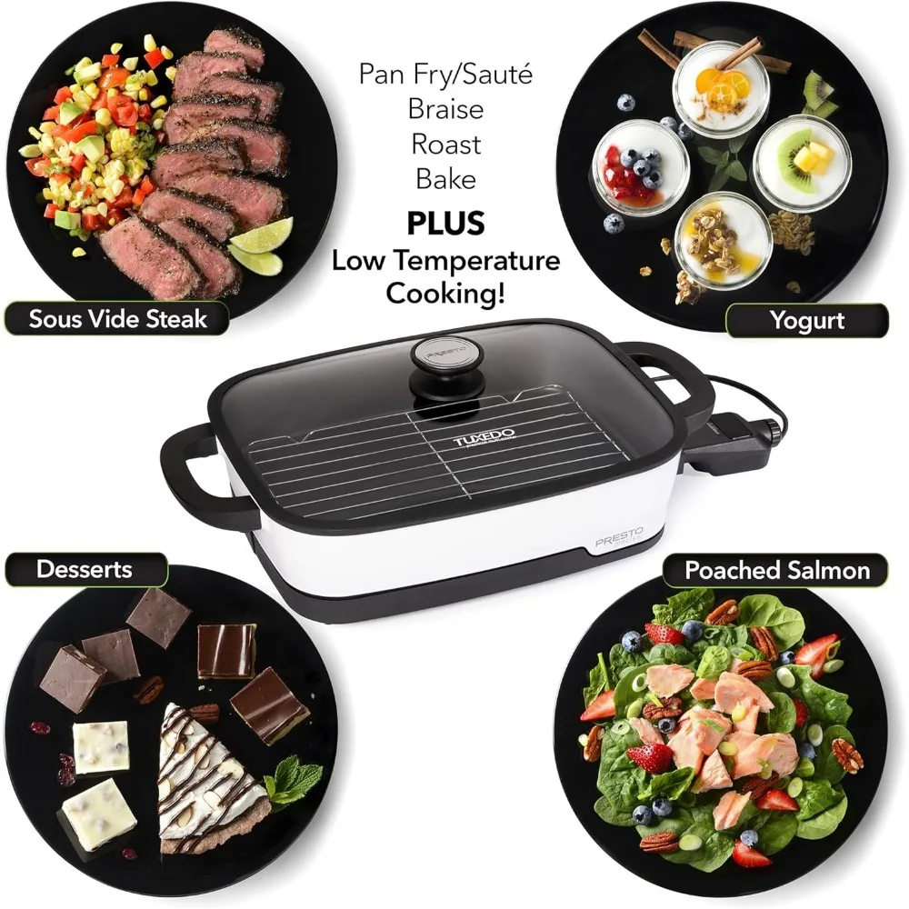 06854 Tuxedo Digital Precision Skillet, Sous Vide, Multi-Cooker