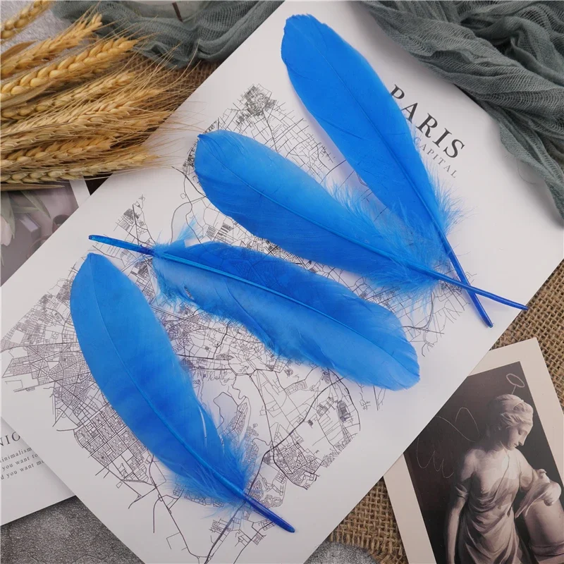 Goose Feathers 15-20cm Hard Stick Natural Handicraft Accessories Dream Catcher Feather Decoration
