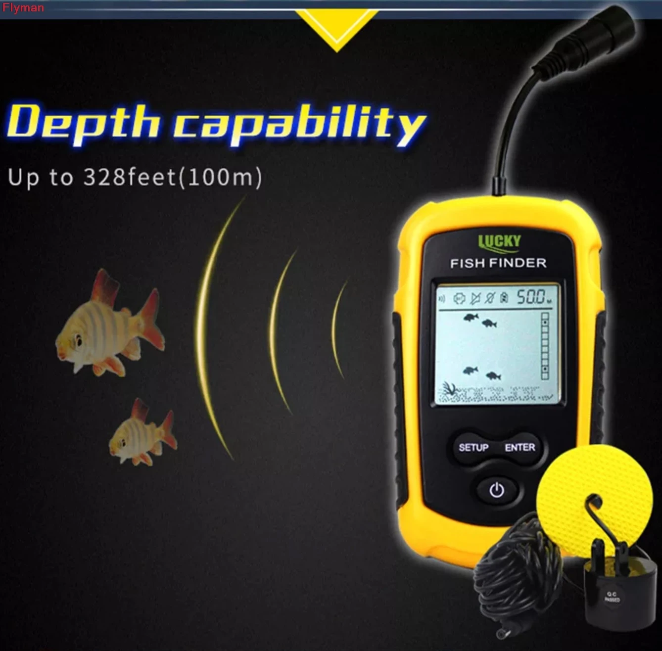Smart Wired Sonar Fish Finder for Muddy Water Fishing Essential Fishing Gear