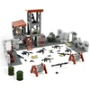 WW2 Army Military Base Model Building Kits Boys Toys Military Mini Army Supplies Guns Building Blocks Sets 2