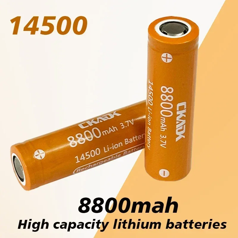 

14500 battery 3.7V large capacity 8800mah lithium ion battery, used for electric toothbrush, razor, barber rechargeable battery
