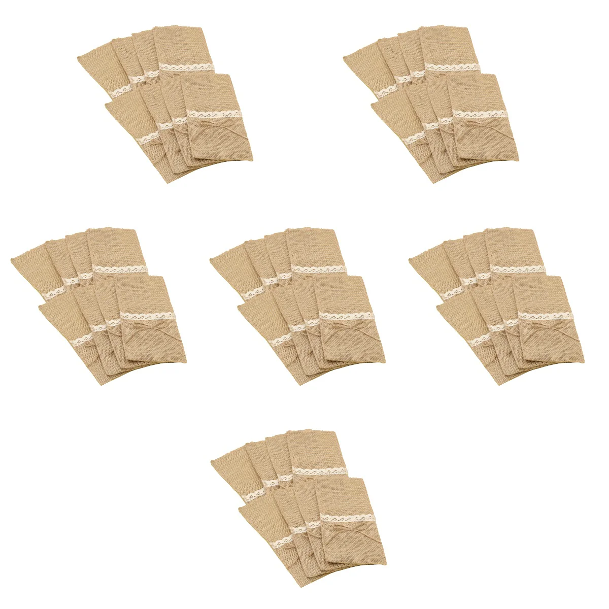 

60 Pcs Storage Bag for Cutlery Kitchen Utensils Holder Bags Tableware Decoration Pouch