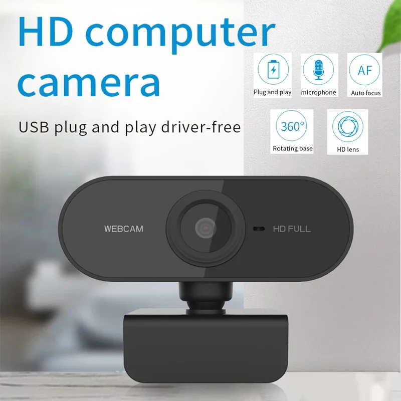 2026 Mini Web Camera PC Full HD With Microphone USB Plug Support Laptop Desktop Suitable For Video Calls Conference Live Work