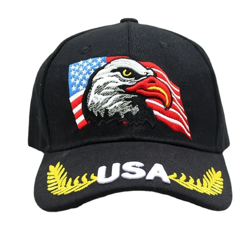 Unisex Baseball Cap 3D USA Eagle Embroidery Cap Men And Women Outdoor Sports Hats