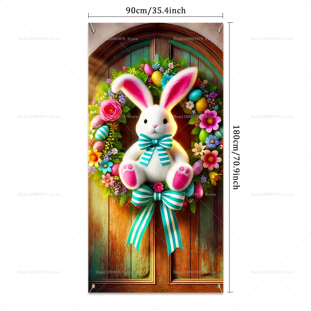 25 adesivi pasquali con coniglietto pasquale, 7,2 x 21 cm, confezione regalo di Pasqua