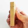 Luxury Brass Ligne2 Lighter Engraved Classical Sound Special Cigarette Smoking Tools Rechargeable Butane Gas Men Gift 4
