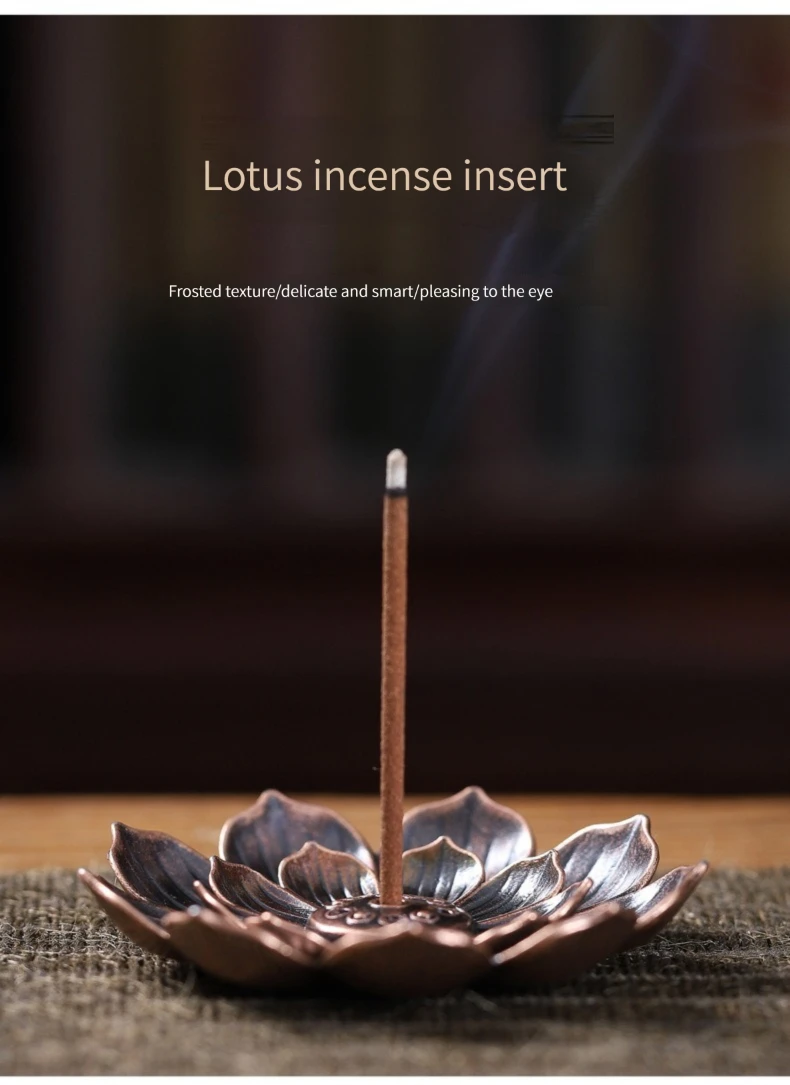 Brûleur d'encens à refoulement en céramique fait à la main avec 10 cônes - Statue décorative pour la maison et le jardin