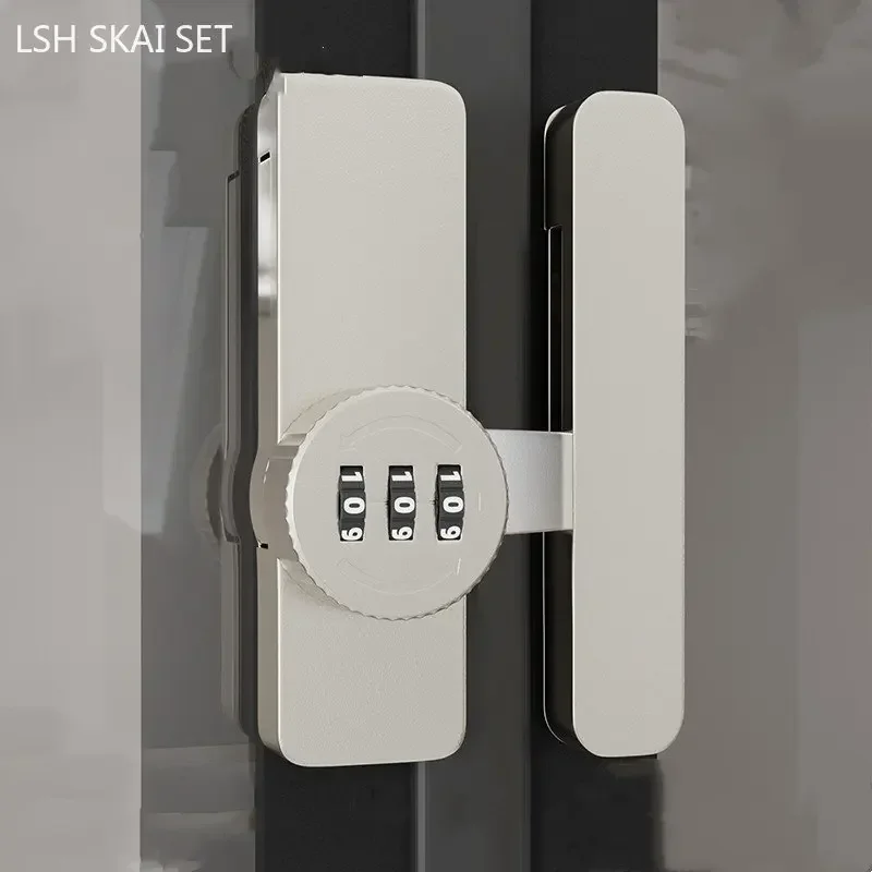 Zinc Alloy Security Door Buckle 3 Digit Password Lock Latch for Barn Door Window File Cabinet Indoor Hardware,sliding door latch,door latch,door lock latch,door handle lock