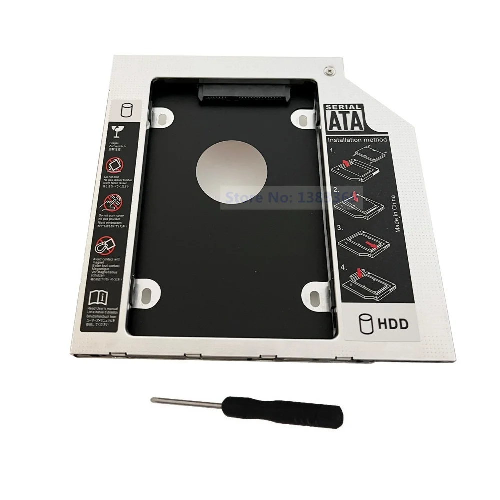 NIGUDEYANG 2nd SATA HDD SSD HD жесткий диск Caddy адаптер для SONY Vaio VPCSE1J1E SVE14A37CDH VPCSA3Q9E SVE14A15FLB SVF14AA1QX