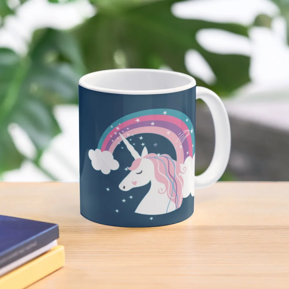 

Rainbow And Stars Unicorn Coffee Mug Espresso Cup Aesthetic Coffee Cups