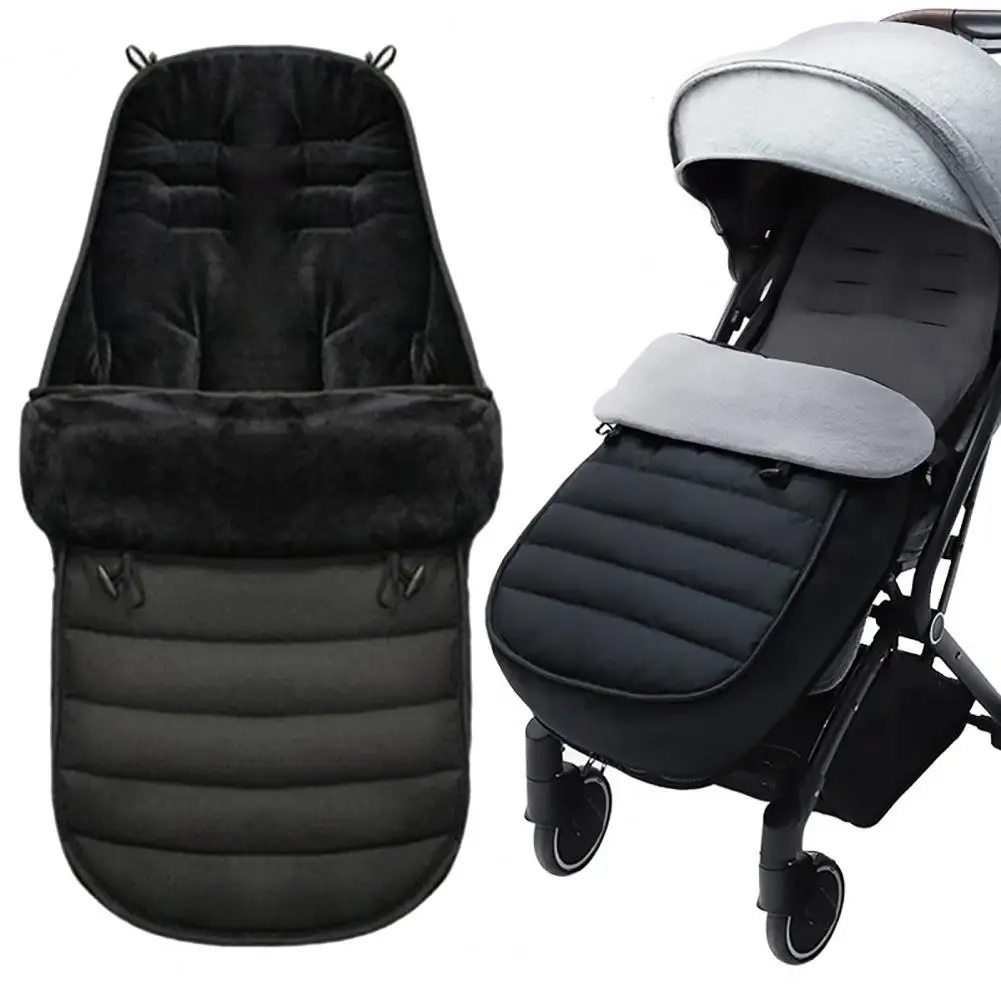 

Removable Front Zipper Sleeping Bag Waterproof Universal Stroller Footmuff Warm Adjustable Baby Sleeping for Weather for Outdoor