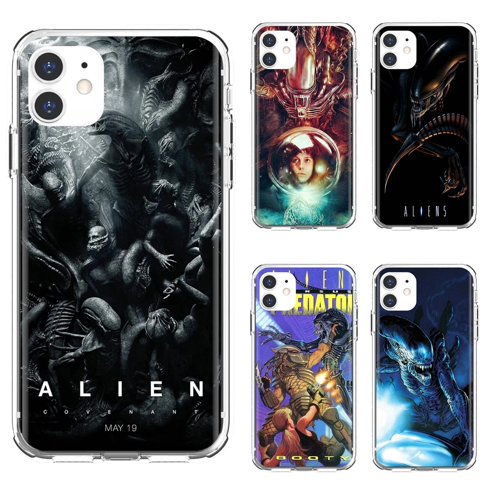 Прозрачные мягкие чехлы Xenomorph для Xiaomi Redmi Note 10 10s 3S 4 4X 5 6 6A 7 8 8T 7A 9 9T 9s 9C 9A Pro |