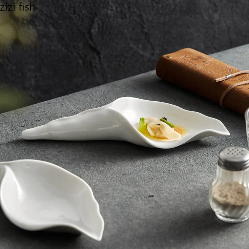 Flower Ceramic Dinner Plate Decorative Tableware Dessert Plates Sashimi Disc Sushi Plate Cold Dishes Snack Plates Bowl tray