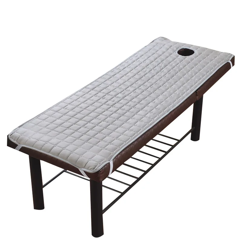 Soft Polyester Massage Table Bed Sheet Elastic SPA Treatment Cover   Relaxation Beauty Salon Mattress With Face Hole Salon Couch 4