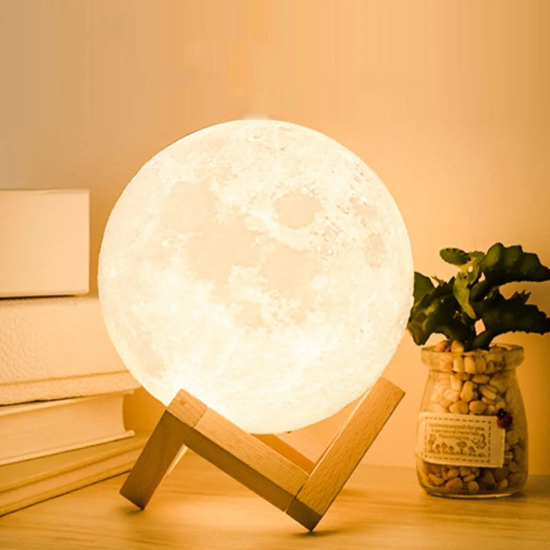 

LED Moon Lamp Nightlight Fairy Table Bedroom Bedside Cute Birthday Party Decoration Christmas Gifts Kids Night Lights For Room