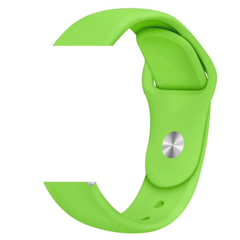 Breathable Silicone Sports Watch Band, 22mm