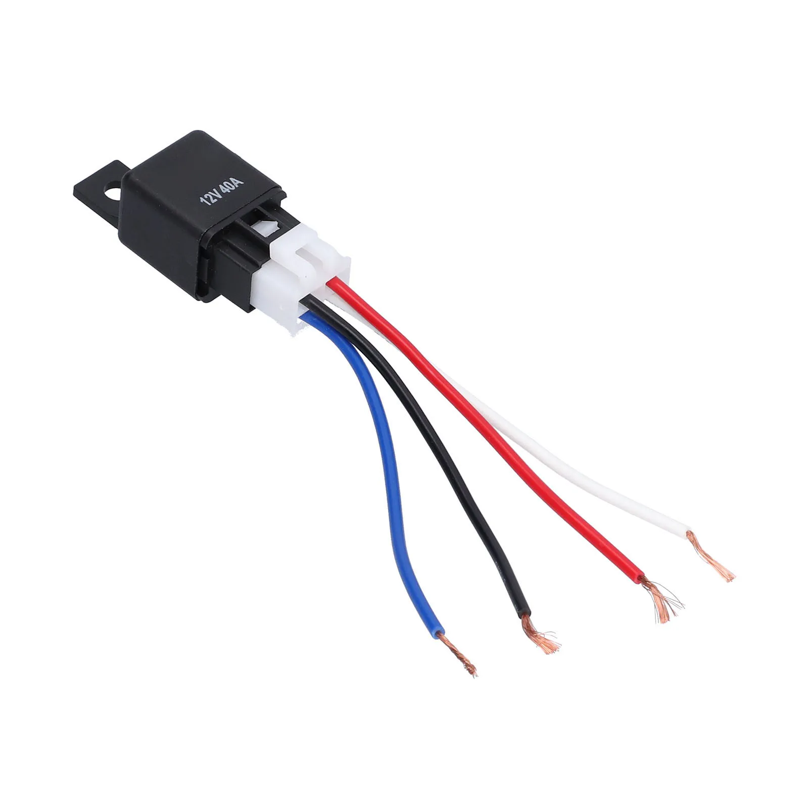 

Waterproof Relay 4‑Pin Nylon Tinned Copper With Harness Automotive Equipment DC 12V 40A