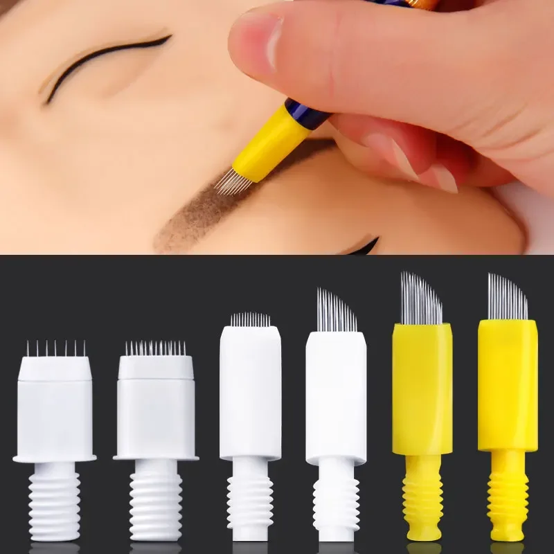 5pcs Scab-free Tattoo Manual Pen Needle Microblading Blade Light Oxygen Needle for Fog Eyebrow And Lip