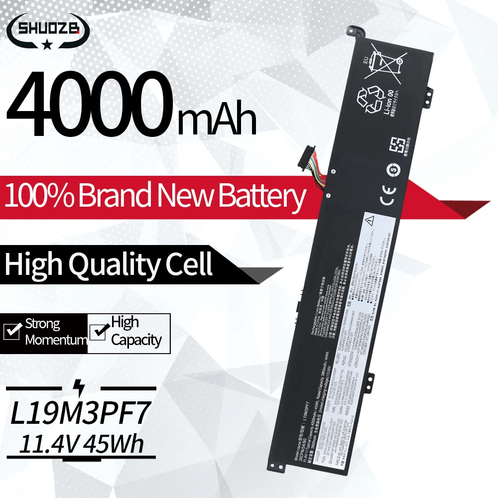 Nuova Batteria Per Laptop Muslimatexlimb Per Lenovo Ideapad Creator 5-15Imh05 Gaming 3-15Arh05 Series Muslimate 11.4V 45Wh
