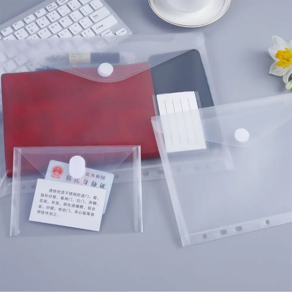 Waterproof Plastic File Folder Transparent Document Bag