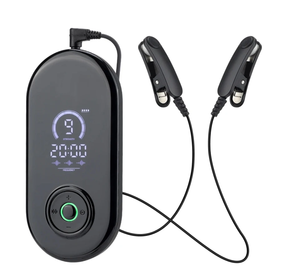 only 2 Qty Black Ear Clip Electrodes Cables Wire  Accessories For Ear-Sleeping Aid Device HE-M008 Type 3